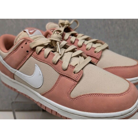 Nike Dunk Low Retro PRM Red Stardust Pink Sneakers FB8895-601 Men\'s Size 11.5 main image 4